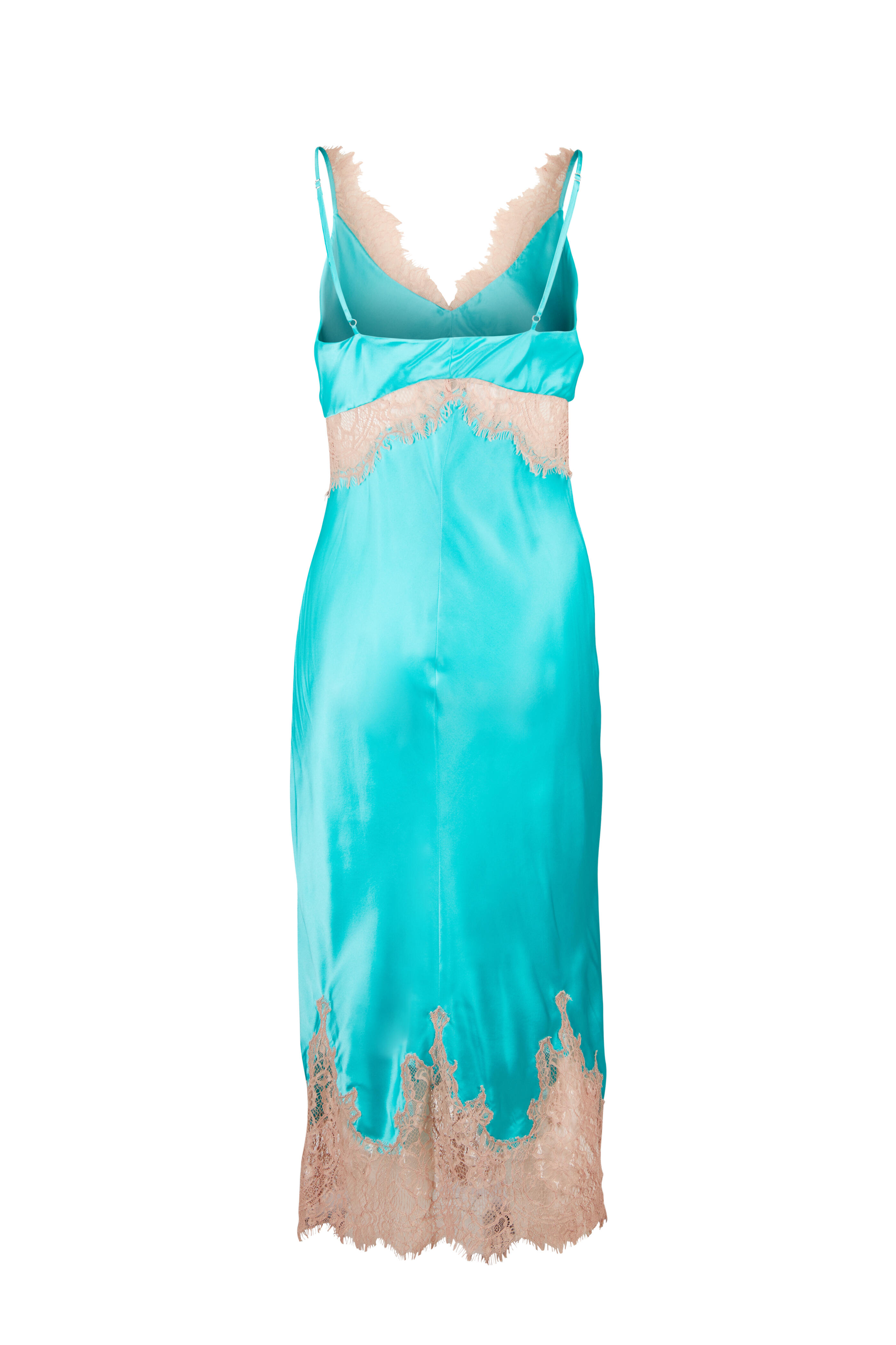 L'Agence - Scotty Silk Lace Slip Dress - view 2