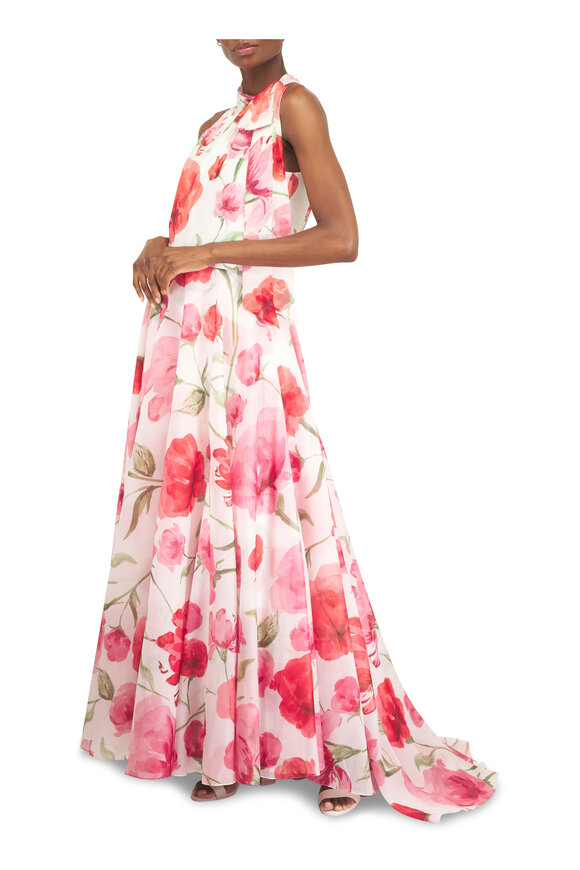 Sachin Babi Bellamy Poppy Printed Organza Maxi Skirt - view 2