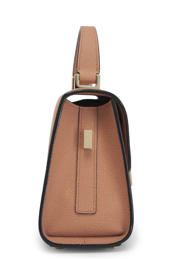 Valextra - Iside Terra Brown Micro Crossbody