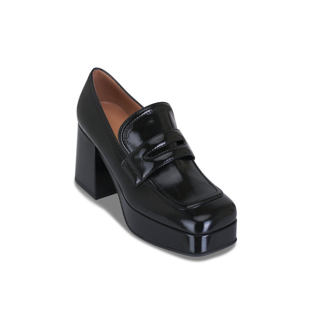 シューズ・サンダルその他 Gianvito Rossi Black leather loafer Harris leather loafers in black - Gianvito Rossi | Mytheresa