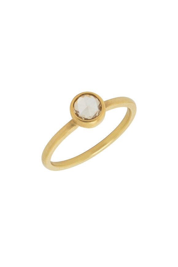 Caroline Ellen - Rose Cut White Diamond Ring