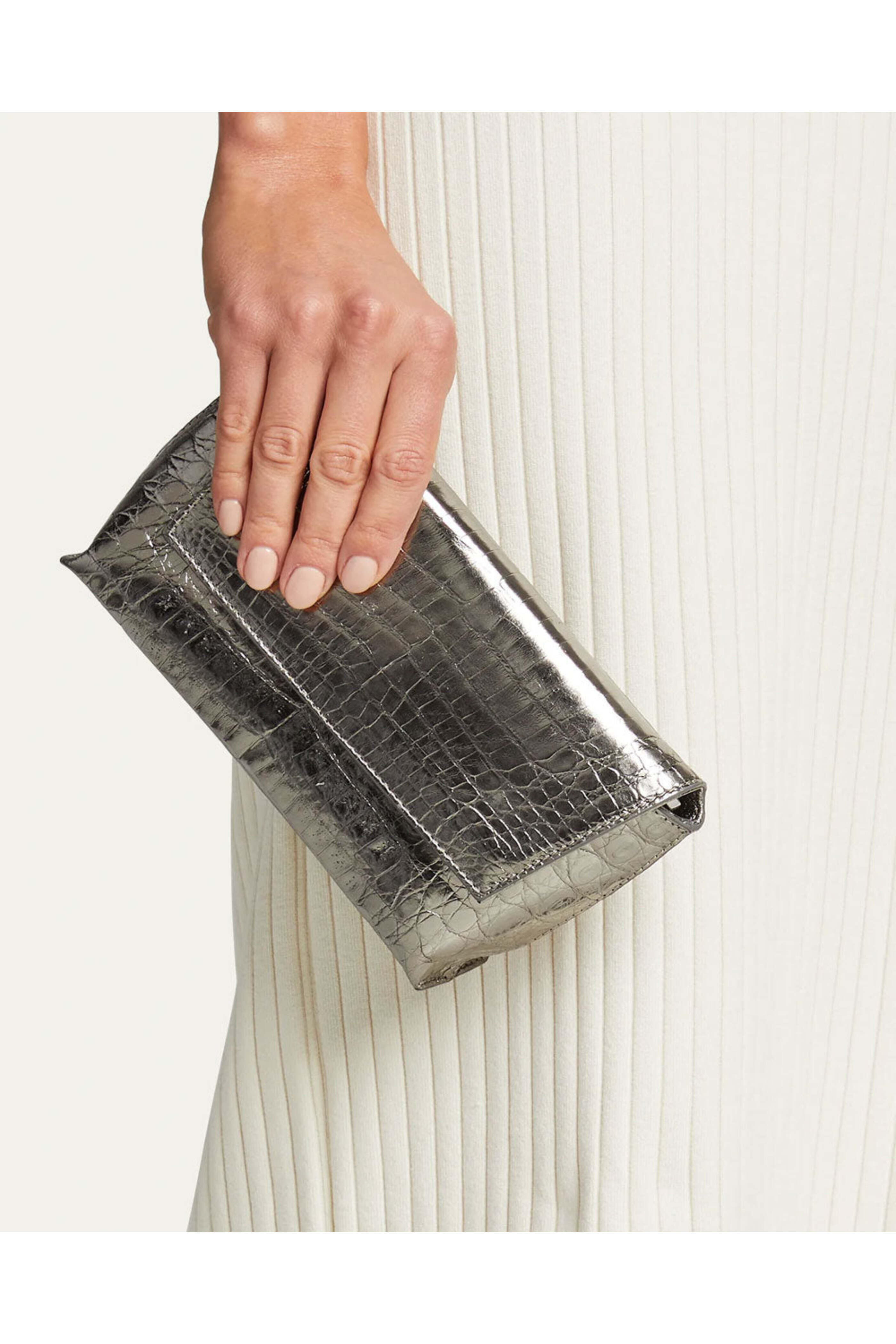 Maria Oliver - Croc Malala Bag in Anthracite