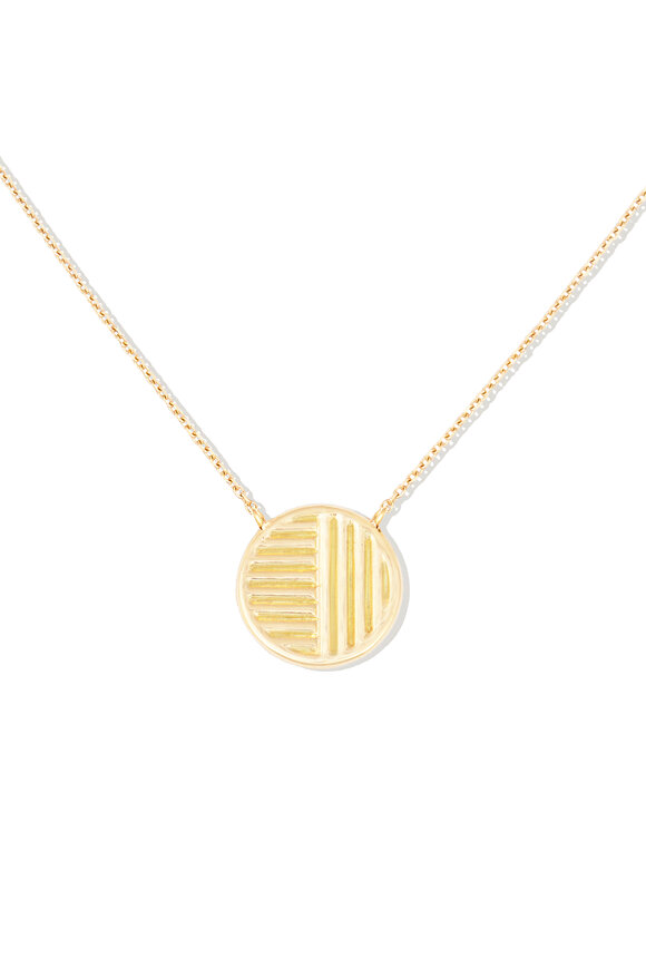 Campbell + Charlotte - Found Small Disk Pendant Necklace