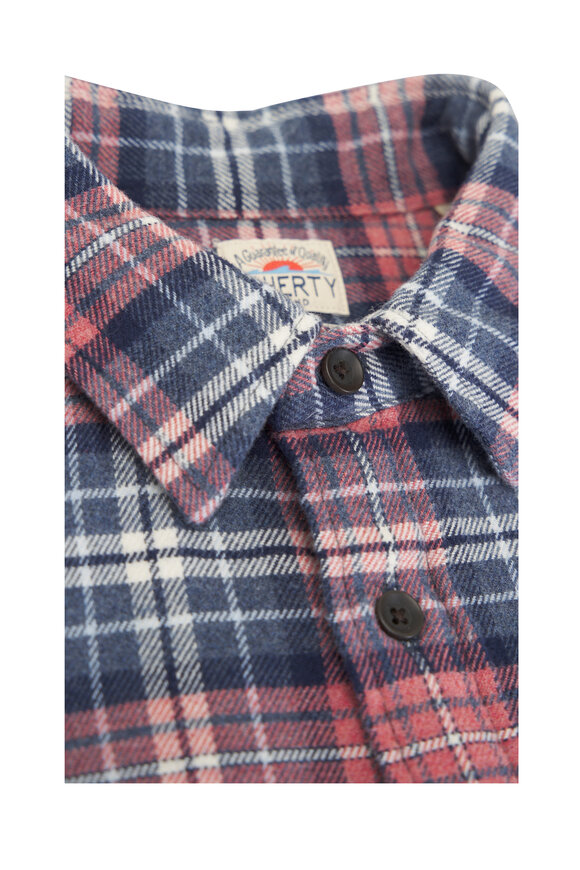 Faherty Brand - Yukon Berry Plaid Brushed Flannel Sport Shirt