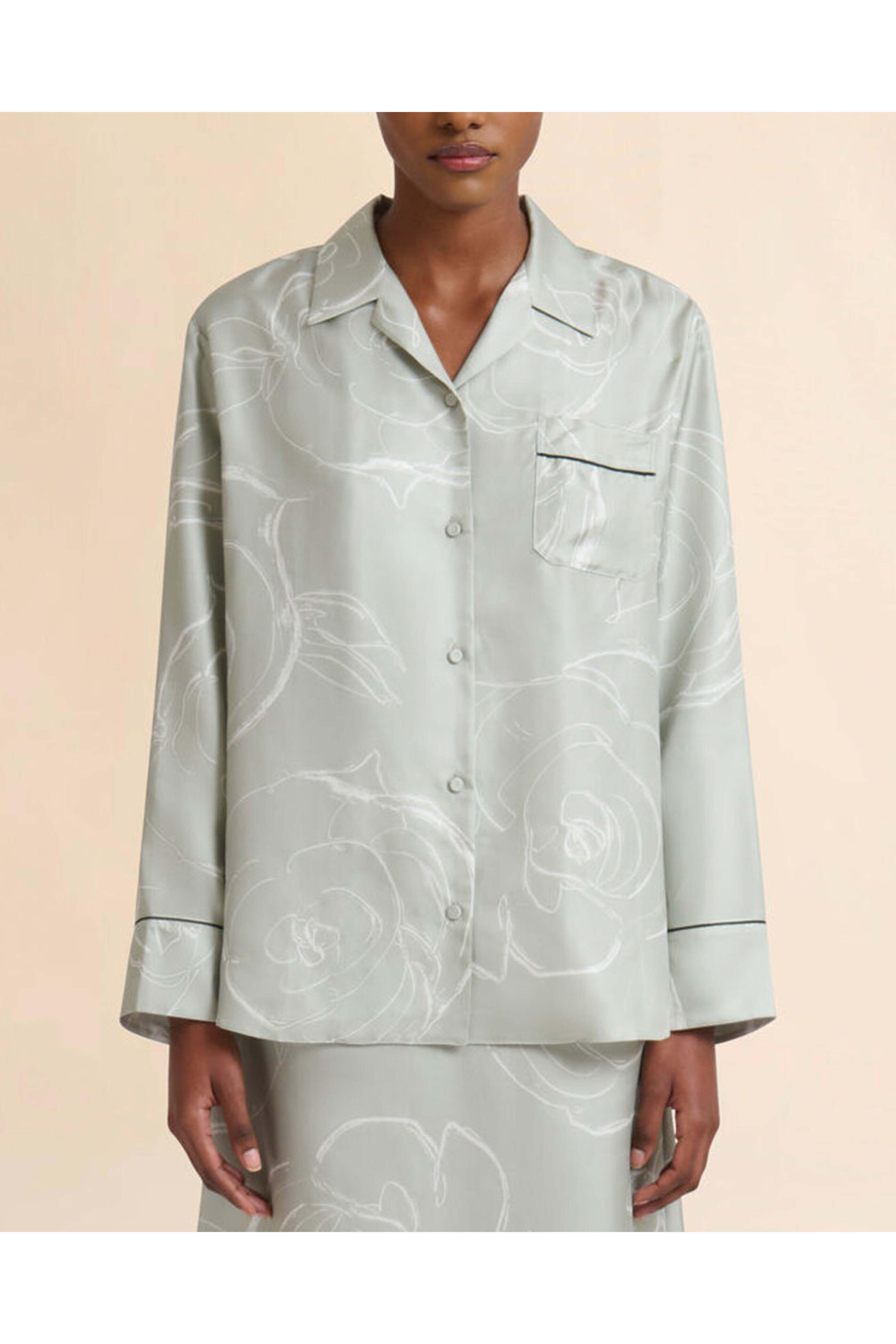 Marni - Pale Jade Aurora Print Button Up Shirt