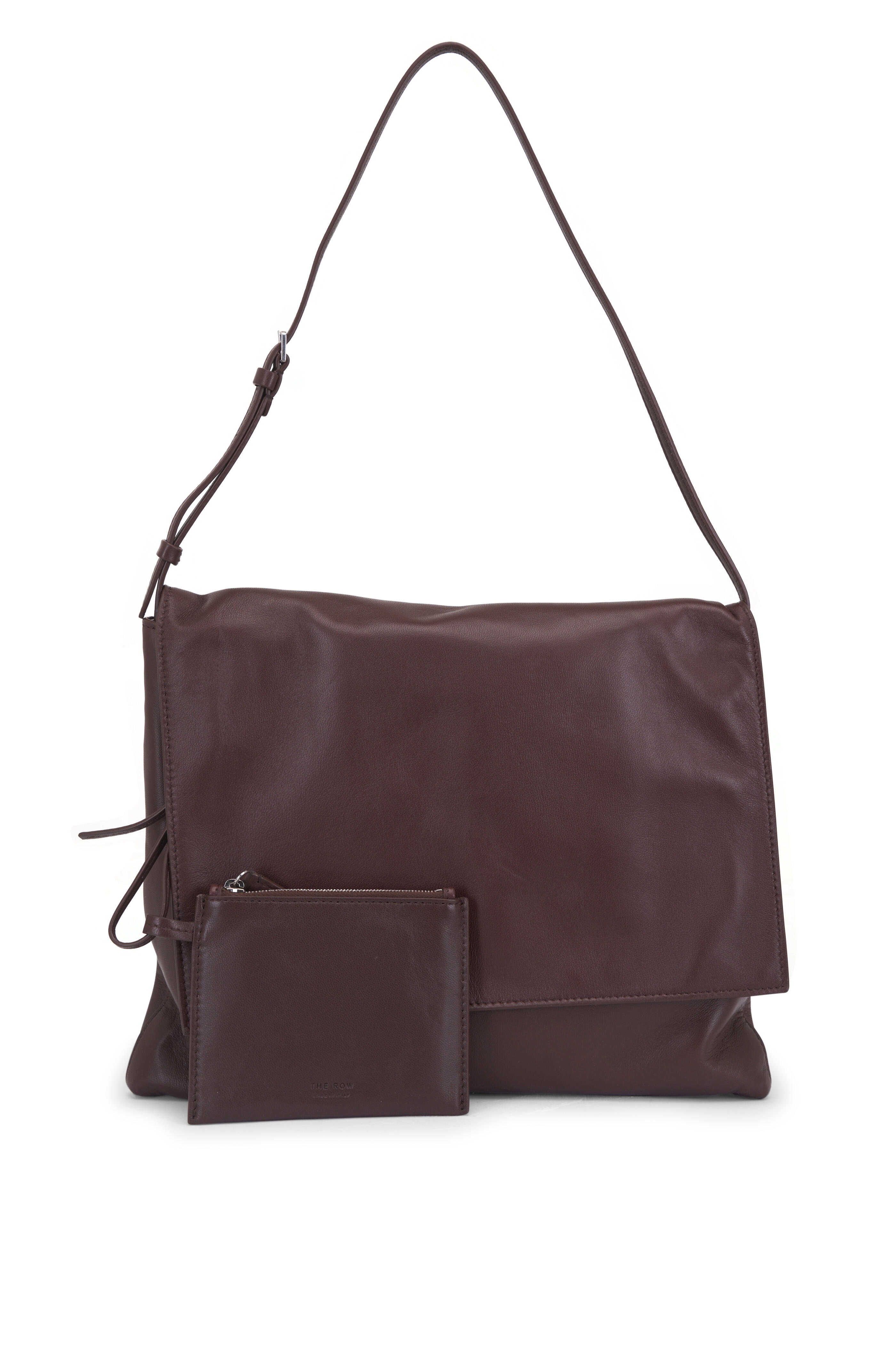 ★dumaro★ Ruel shoulder bag brown The Row - Nan Brown Mélange Leather Shoulder Bag