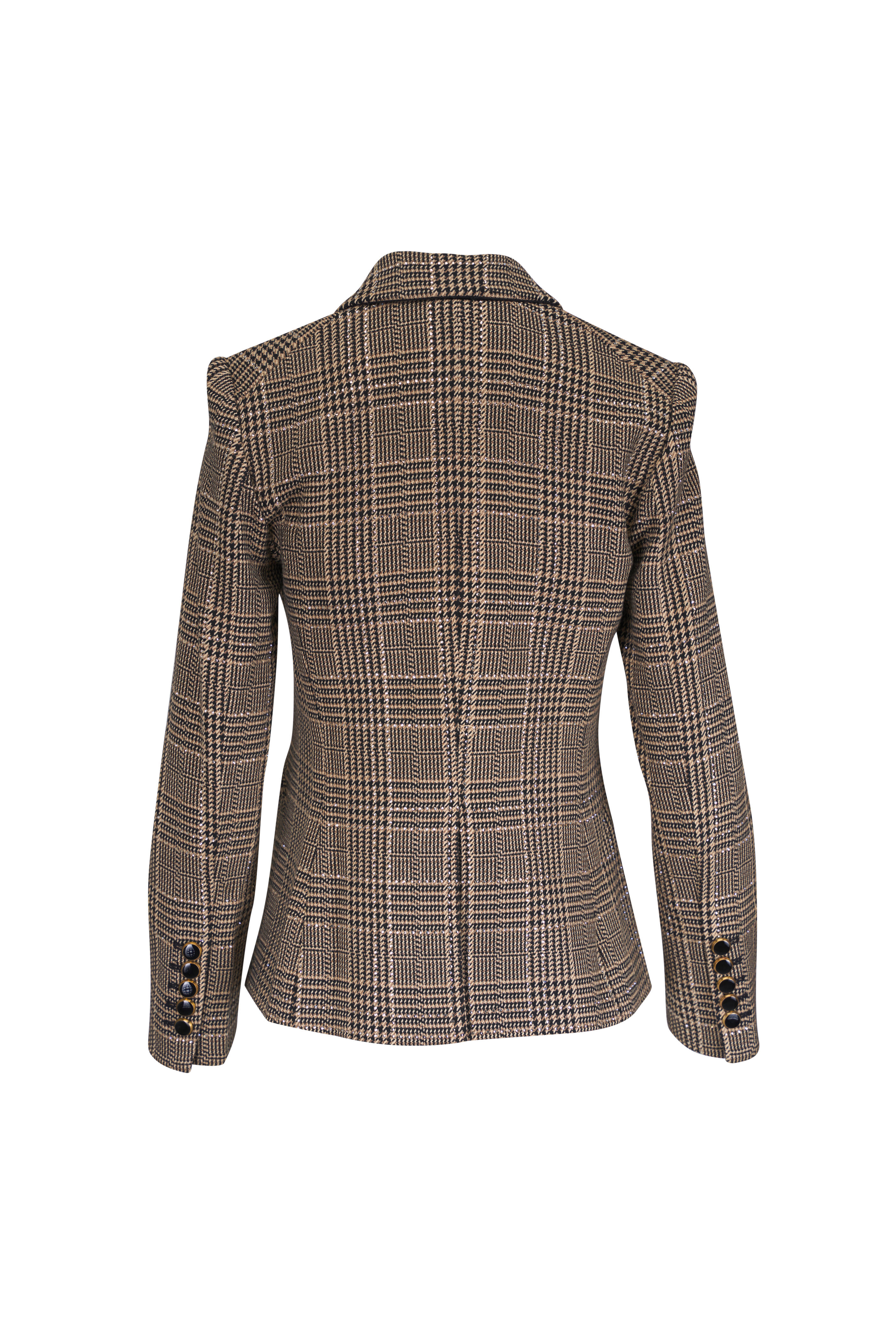 Veronica Beard - Kendryn Plaid Crystal Embellished Dickey Jacket