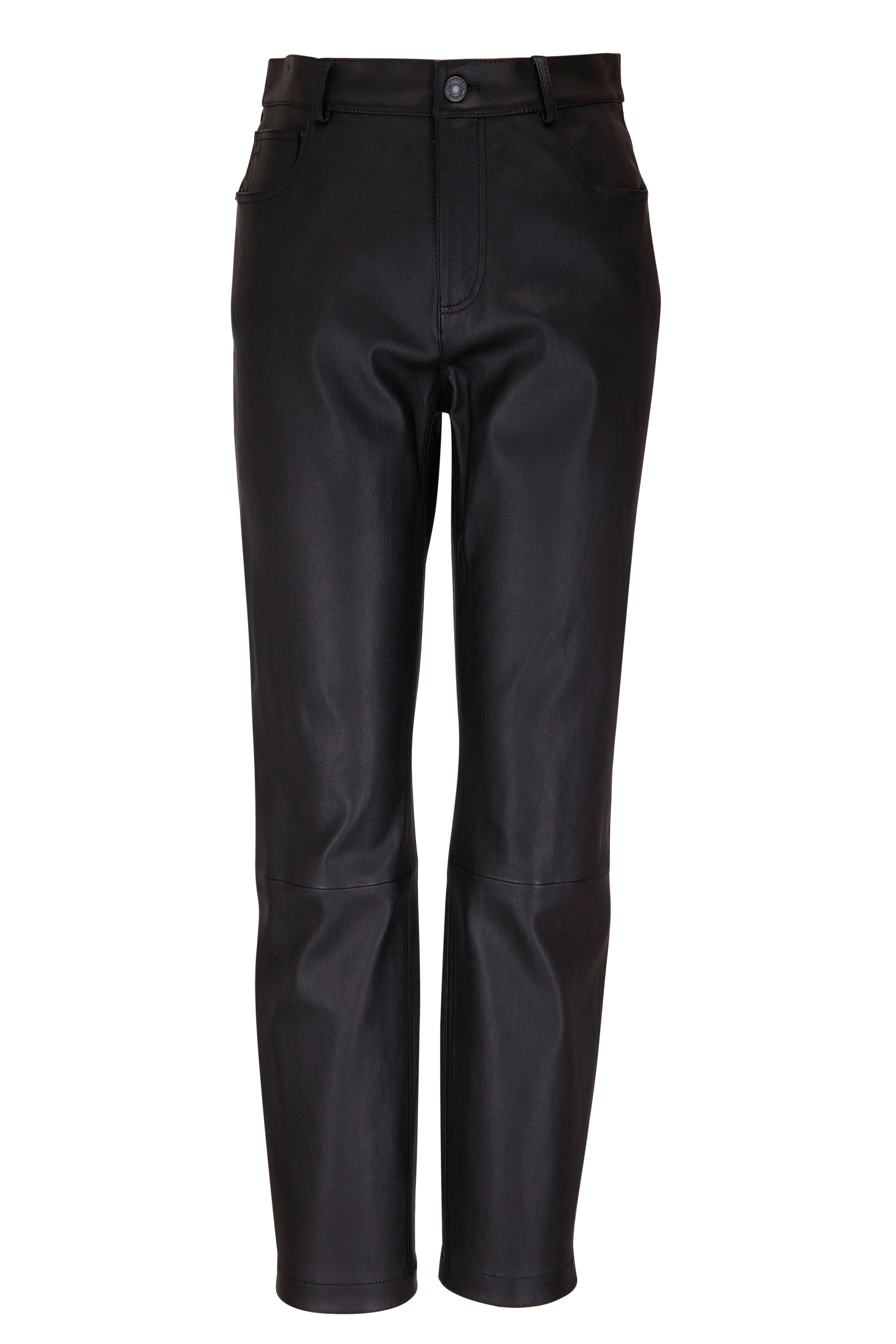 Lafayette 148 New York - Reeve Black Leather Pant