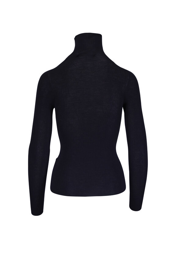 Dorothee Schumacher Urban Merino Dark Navy Turtleneck Sweater - view 2