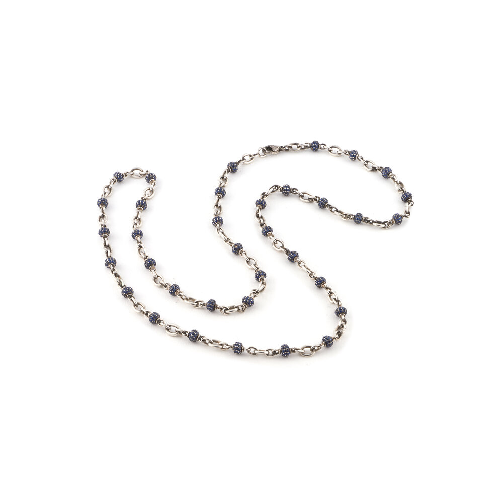 Sylva & Cie - Sapphire Bead Chain Necklace | Mitchell Stores