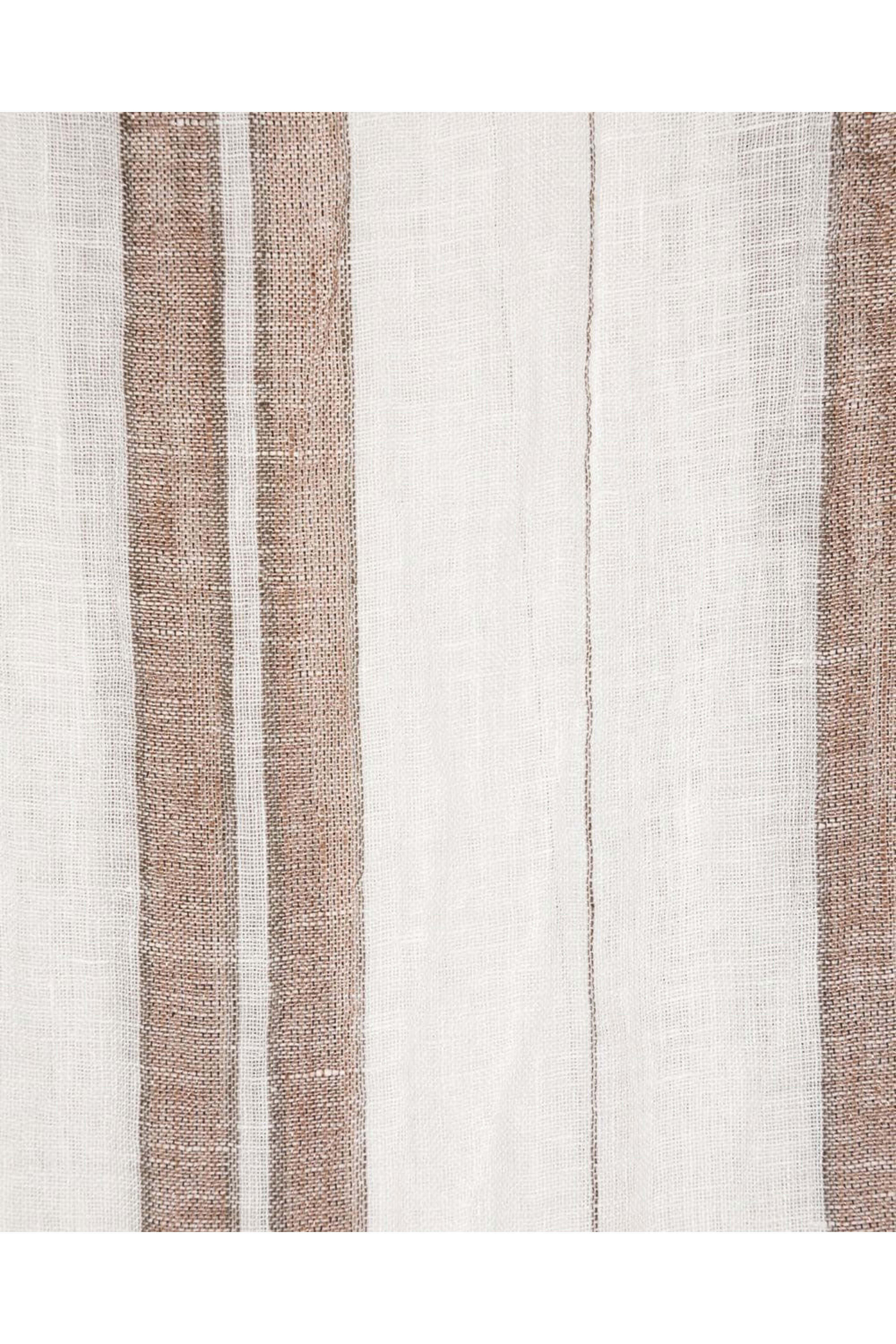 スカーフ BRUNELLO CUCINELLI Linen blend scarf Marrone Brunello Cucinelli - Brown Linen Leaf Print Scarf
