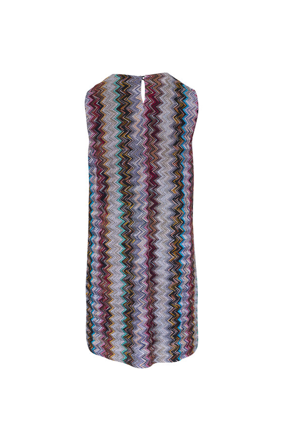 Missoni - Zigzag Multicolor Woven Mini Dress