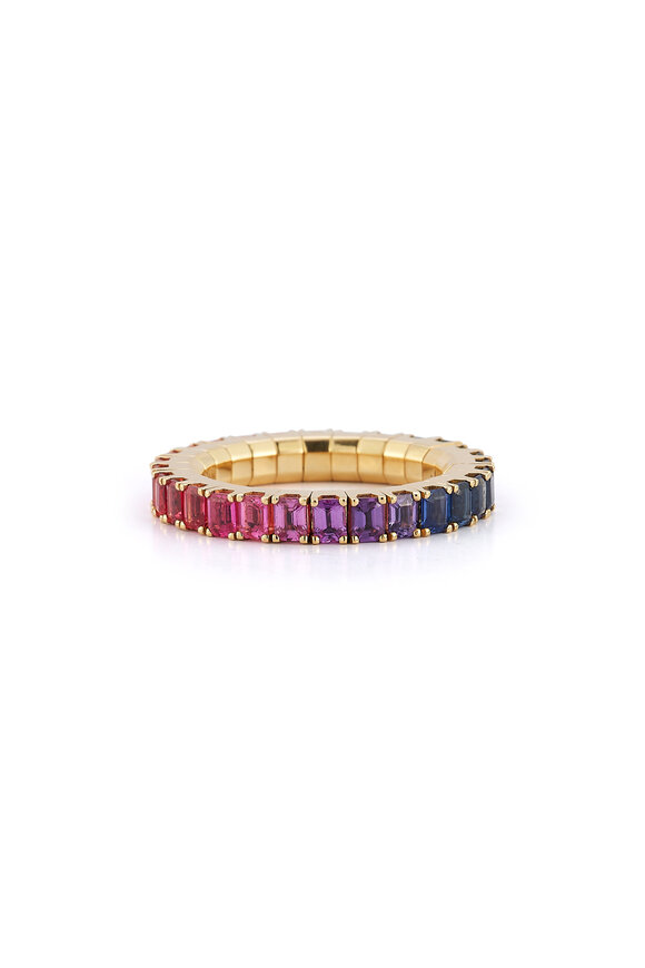 Extensible by Demeglio - Rainbow Sapphire Stretch Eternity Ring