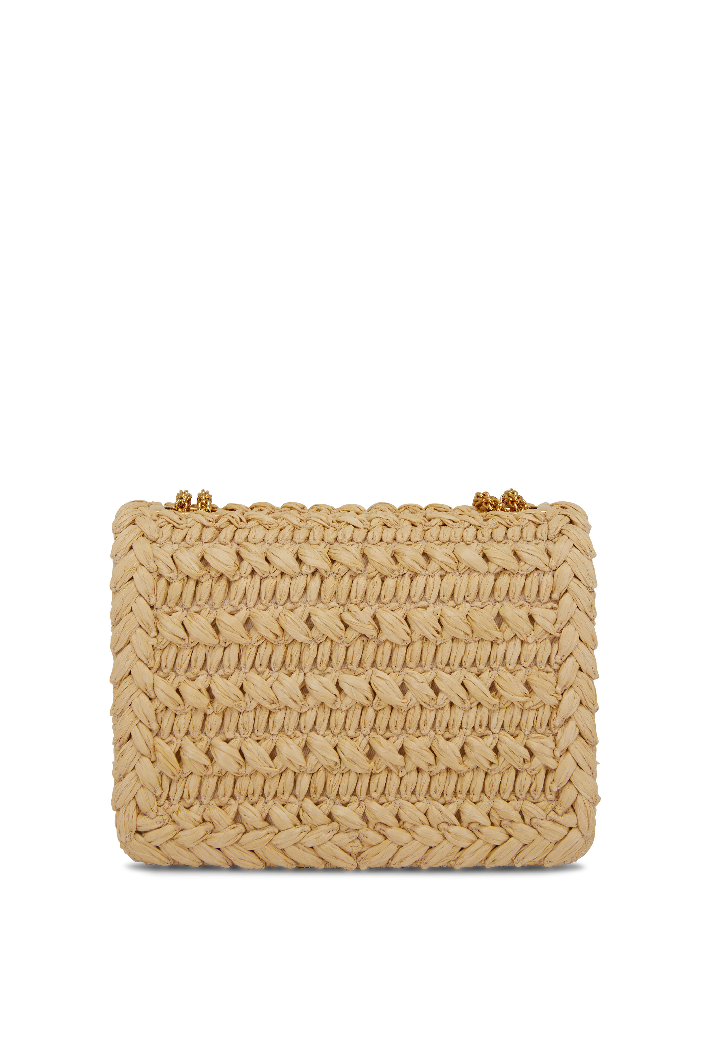 RAFFIA ANIQUE CLUTCH-BEIGE