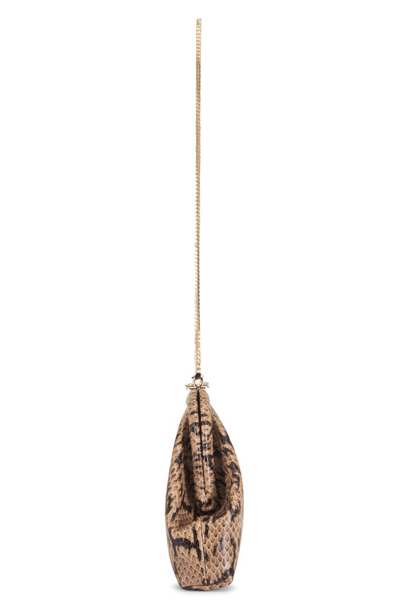 Jimmy Choo Skylar Chai Embossed Leather Clutch - view 3