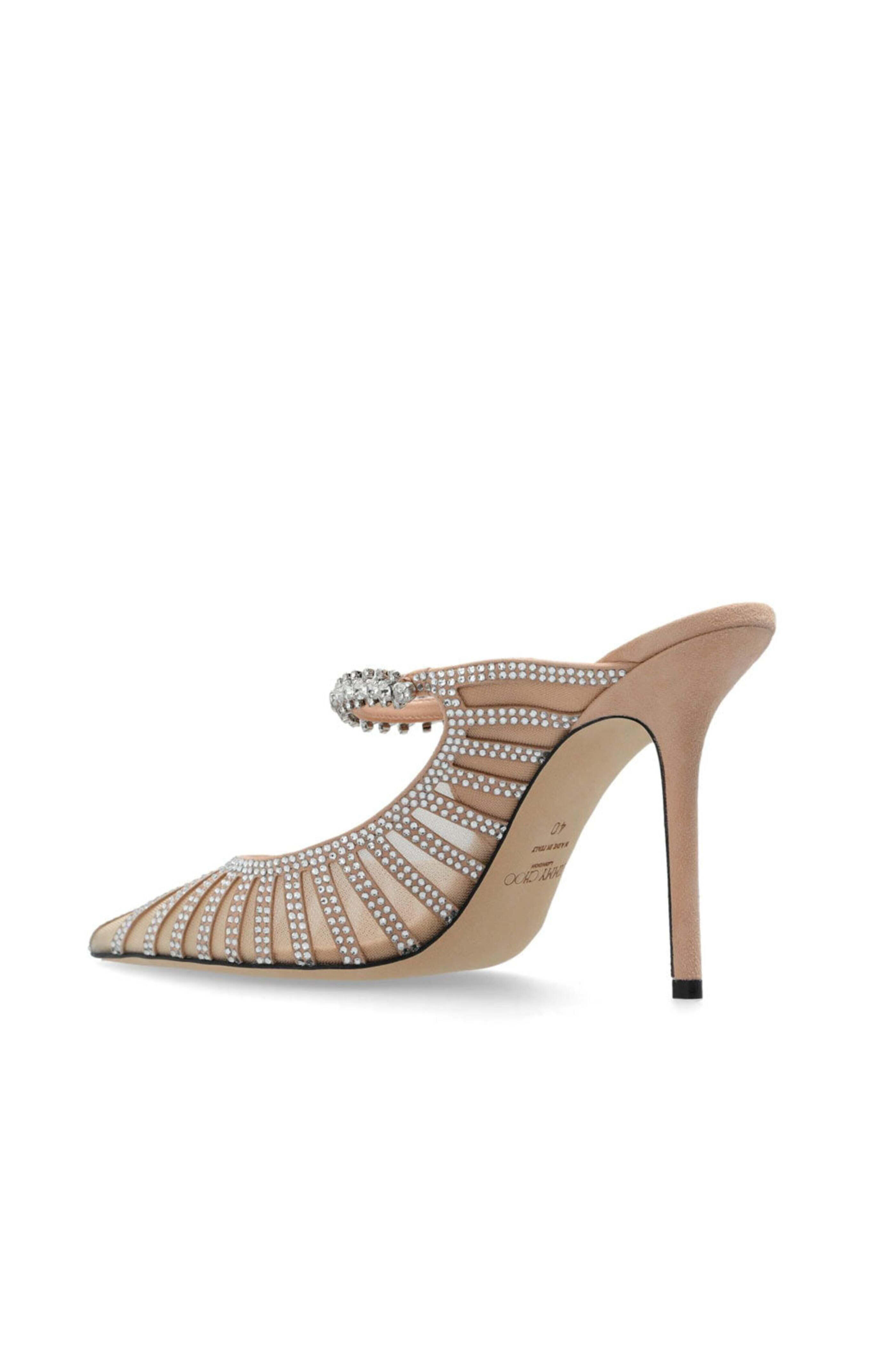 Jimmy Choo - Bing 100m Crystal Embellishment Pump in Macaron