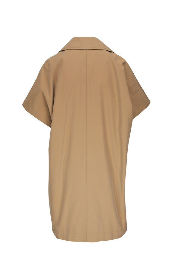 Akris Punto - Beige Hybrid Cape Coat 