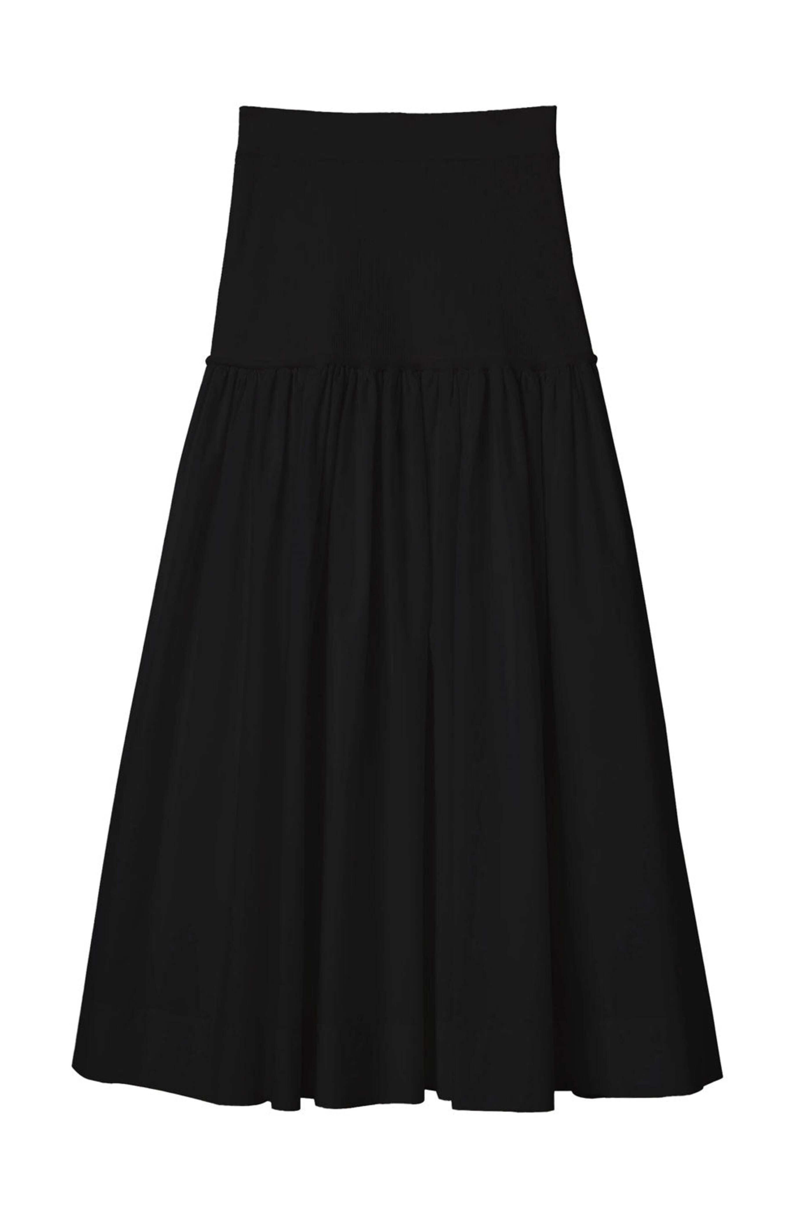 ◆BADBLOOD◆ Classic Logo Pointel Midi Skirt Black Badblood Classic Logo Pointel Midi Skirt - Black – BBGSHOPHK