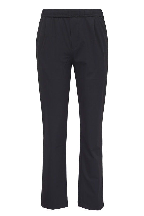 WAHTS Navy Blue Pleated Comfort Pant