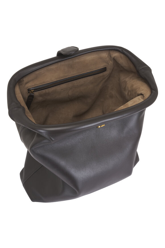 Bottega Veneta Lauren 1980 Alto Espresso Leather Vertical Clutch - view 6