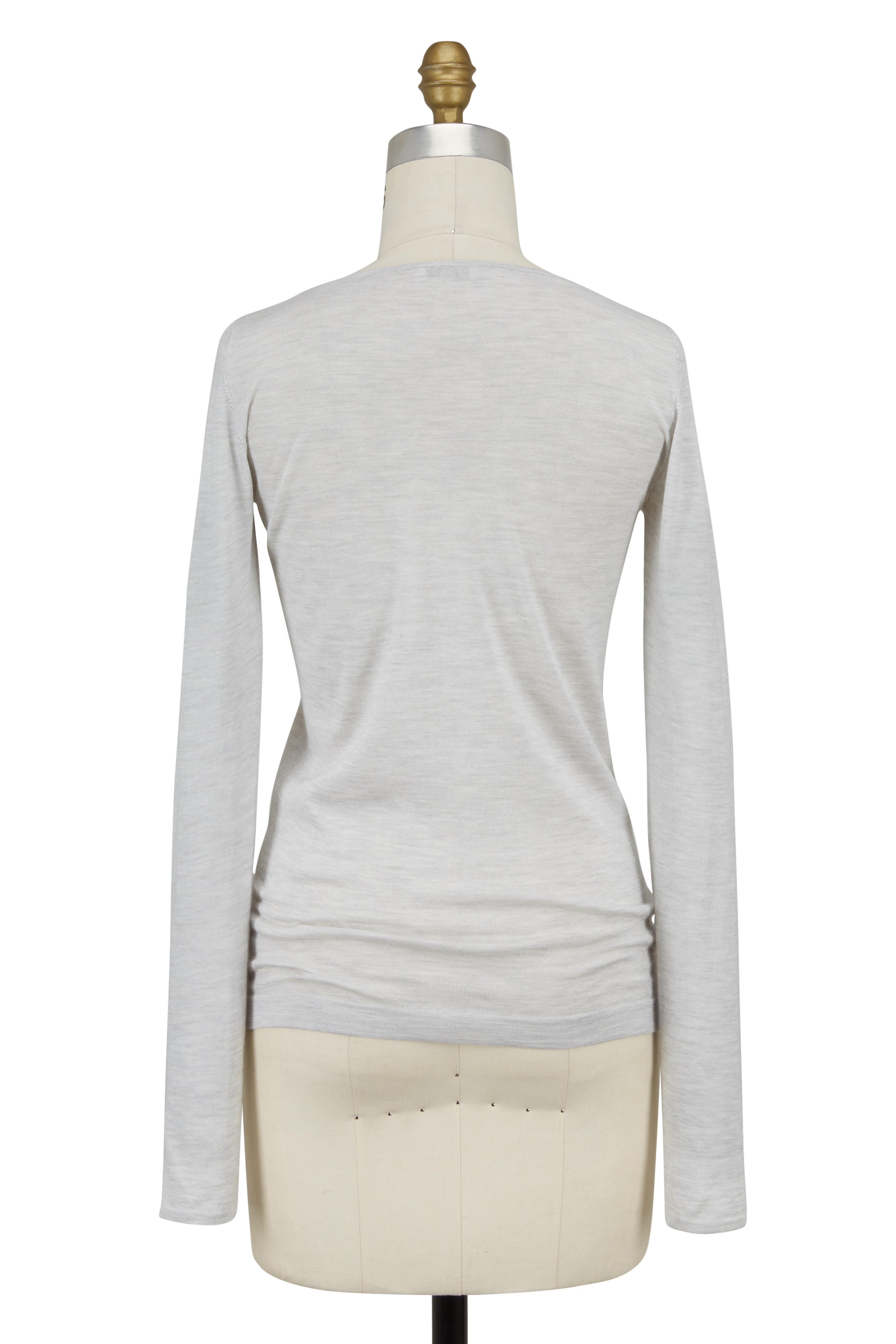 Brunello Cucinelli - Haze Cashmere & Silk Bateau Neck Pullover