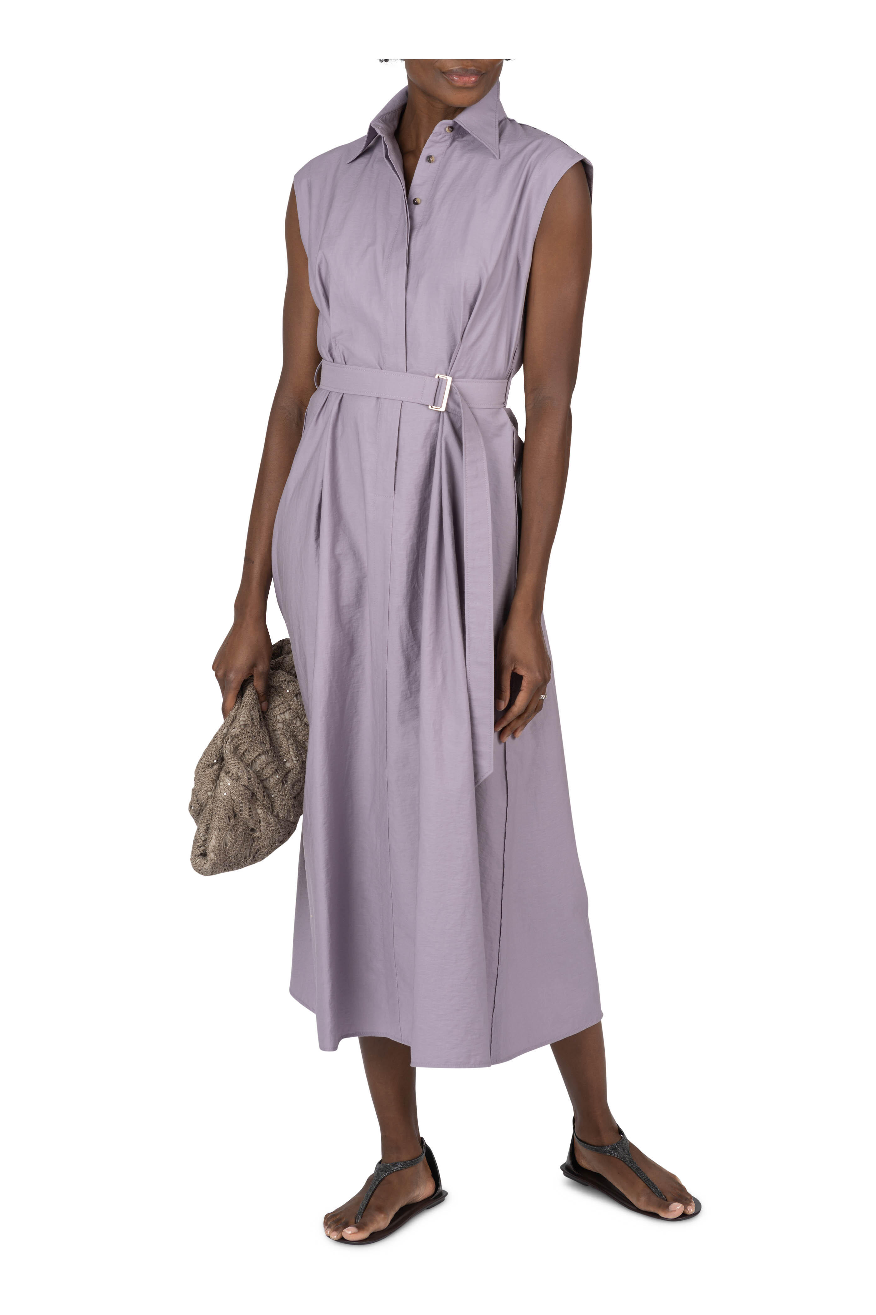 Brunello Cucinelli Monili-embellished Top | Purple | FARFETCH JO