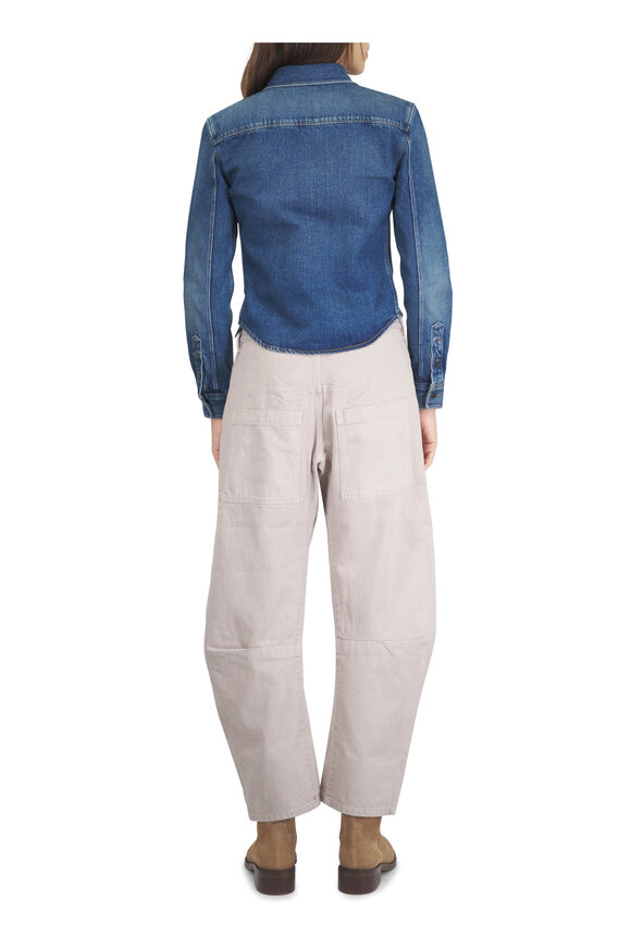 Saint Laurent Cassandre Denim Shirt - view 3