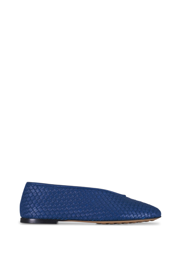 Bottega Veneta Rosa Blue Venezia Ballerina Flat - view 3