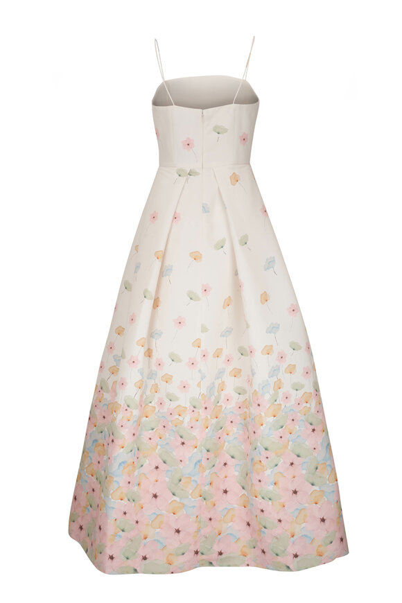 Sachin + Babi - Beau T's Watercolor Floral Print Gown