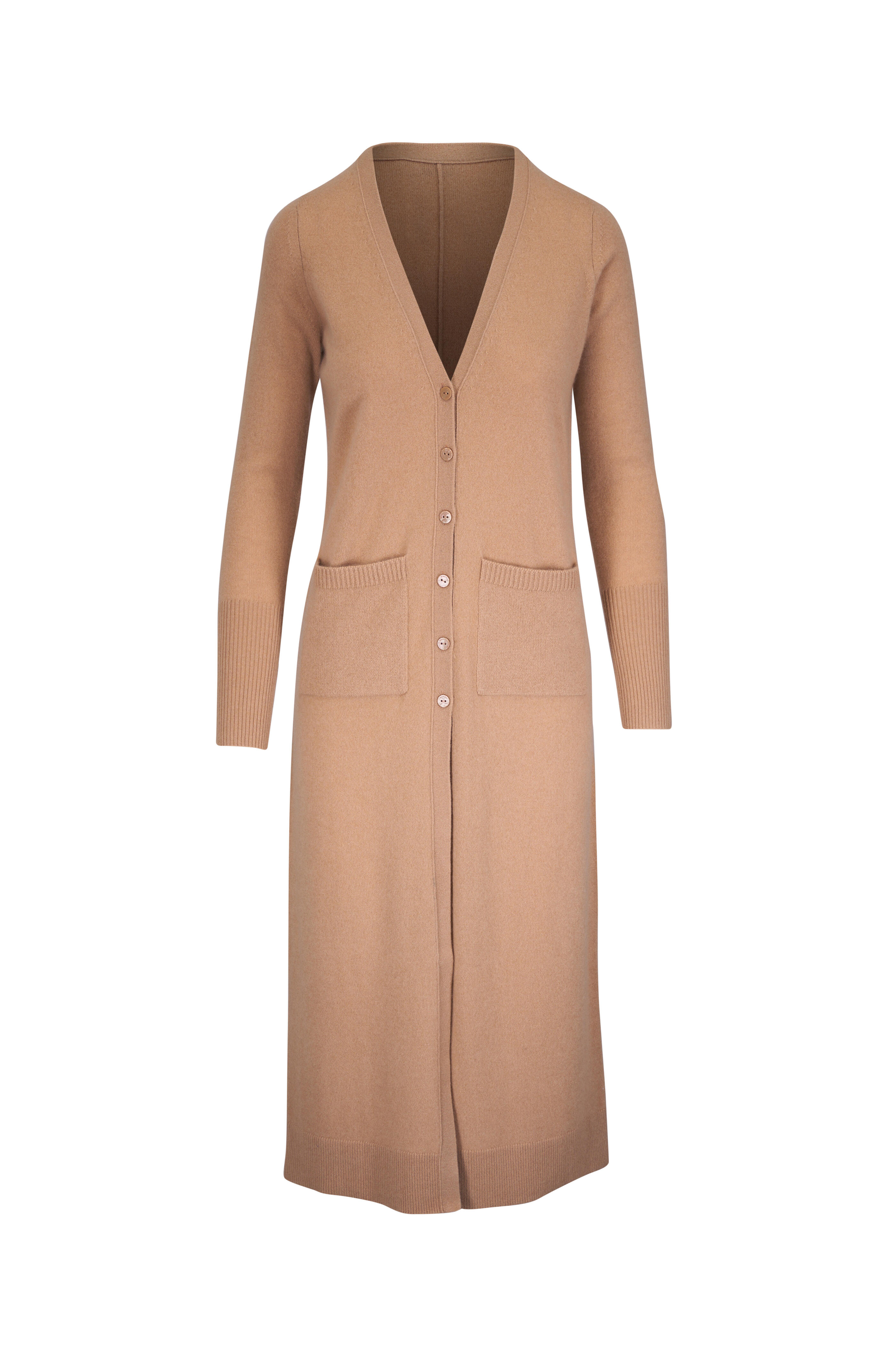 Simkhai - Celia Taupe Cashmere Long Cardigan