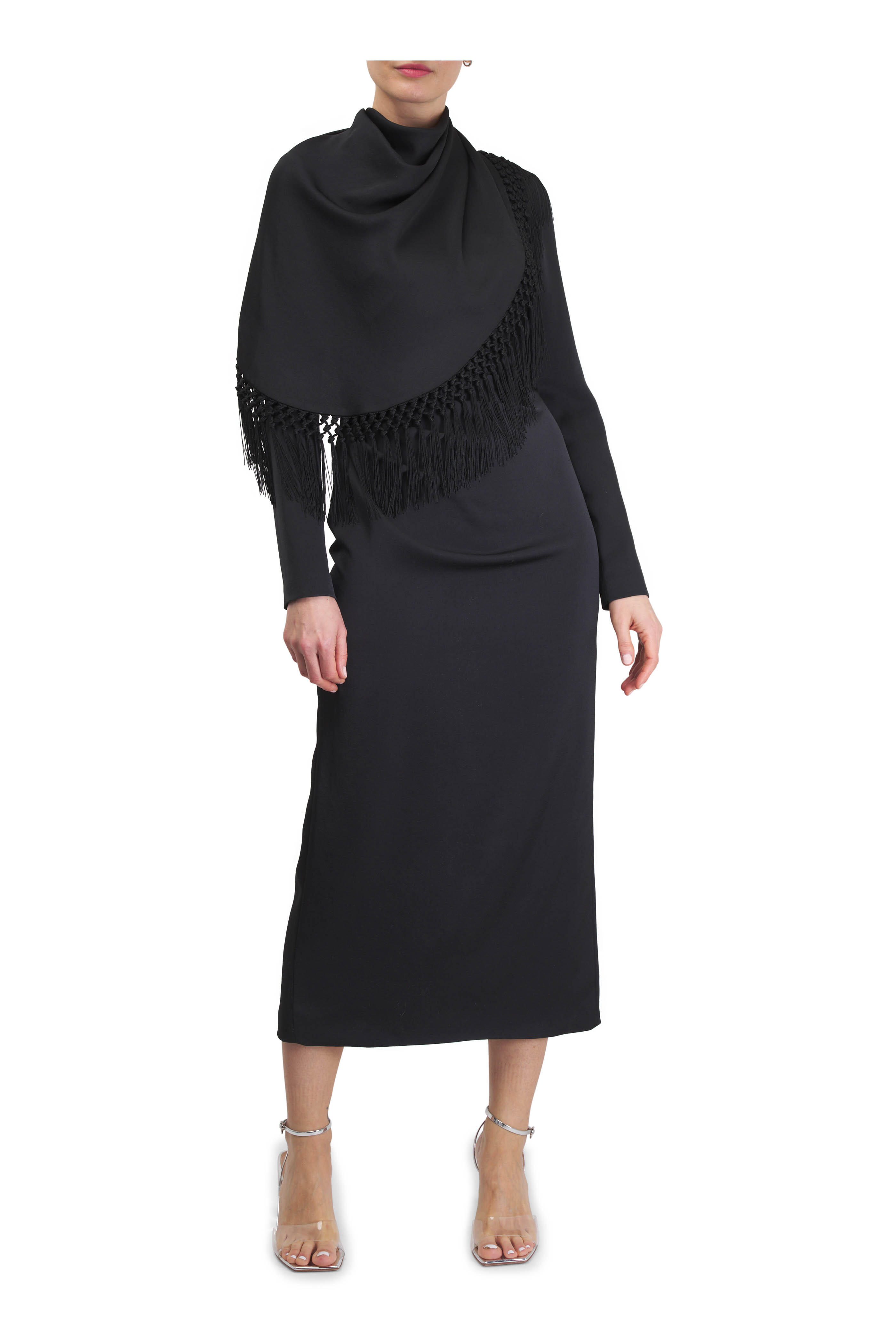 Lela Rose - Black Long Sleeve Dress