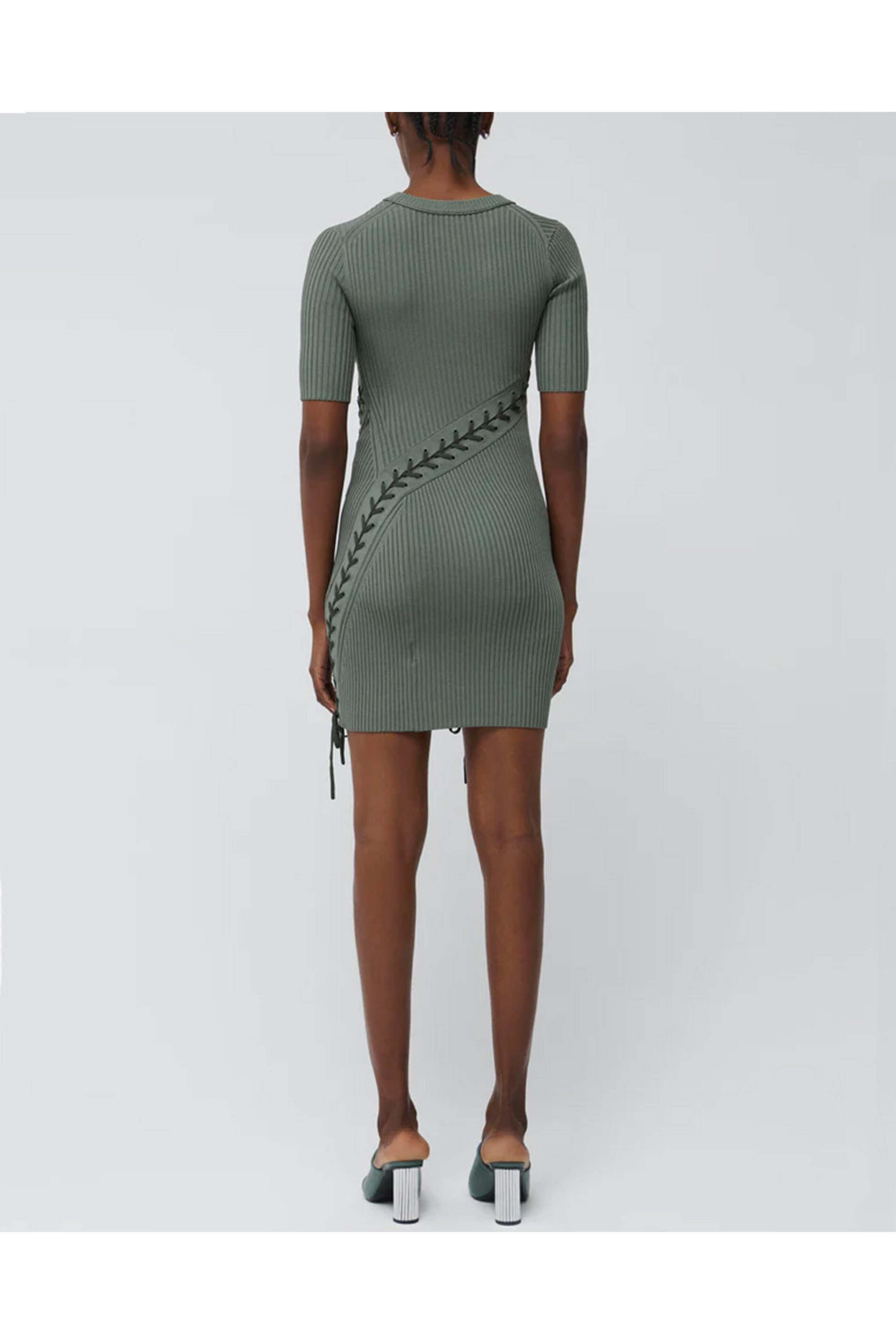 Simkhai - Park Slope Lace Up Gilly Mini Dress