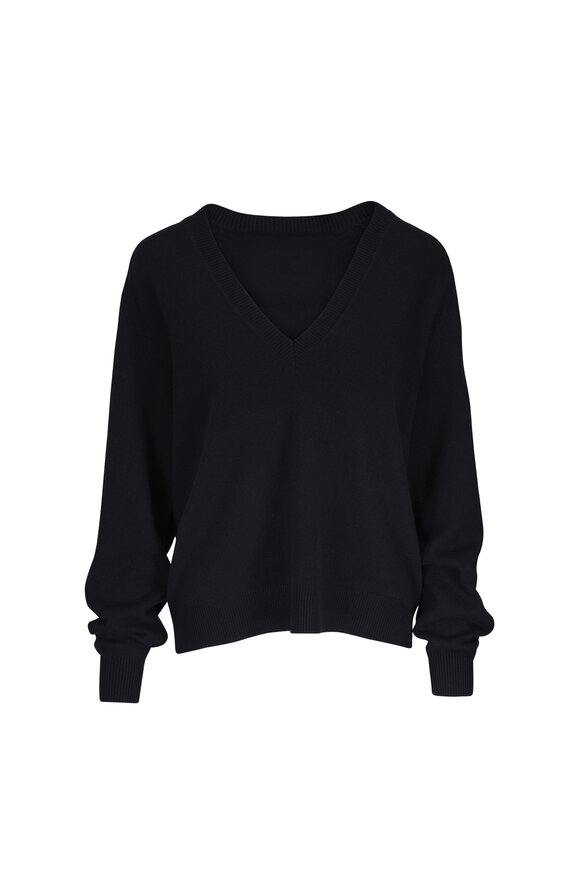 Nili Lotan Feron Black Cashmere Sweater