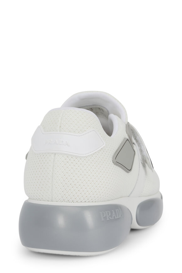 Prada - White Mesh Cloud Bottom Sneaker