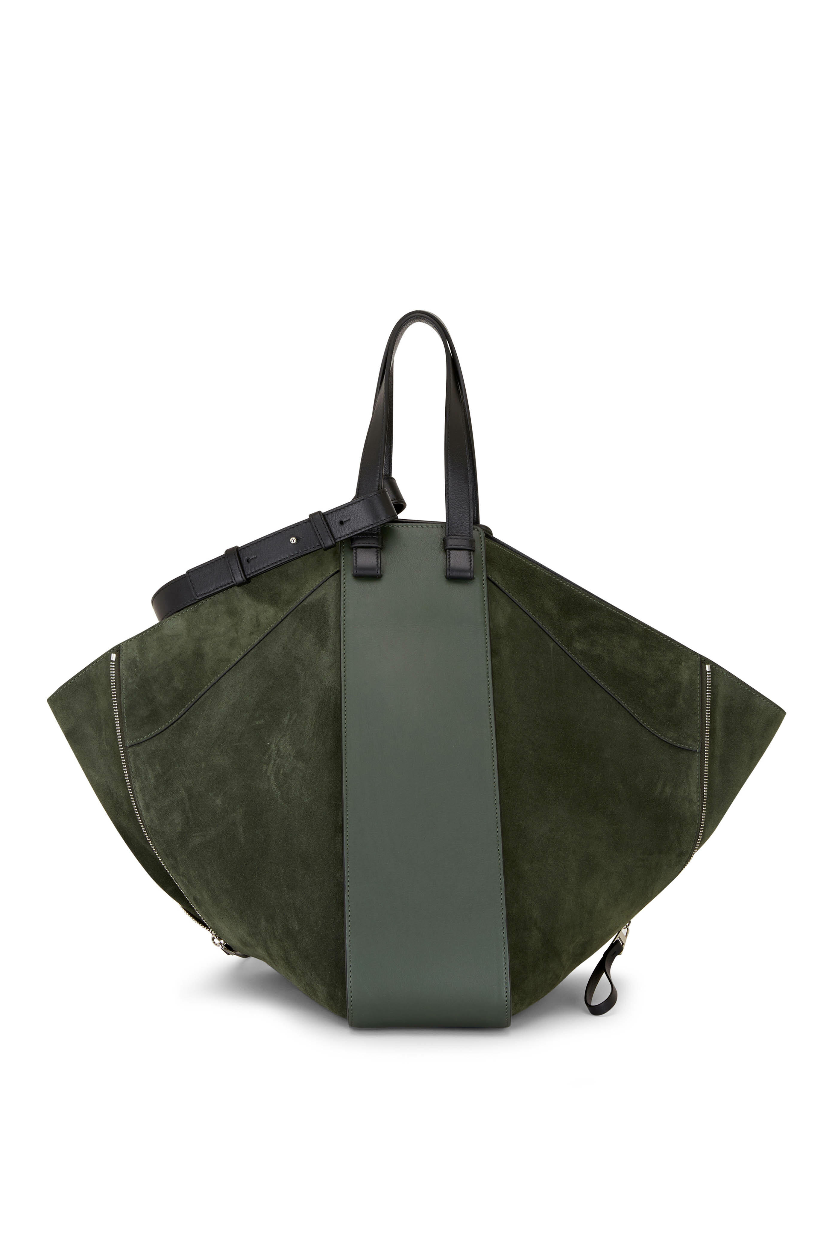 Loewe Hobo Small Embroidered Canvas And Leather Shoulder Bag