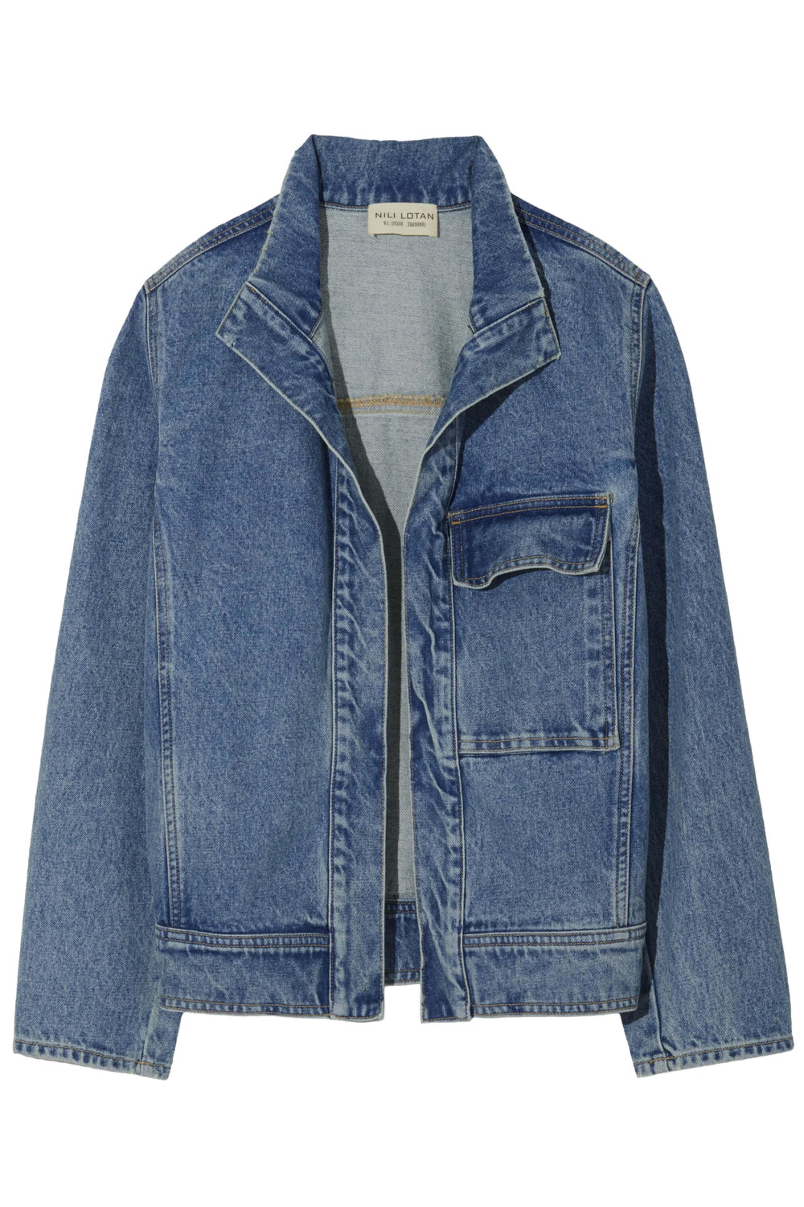 Nili Lotan - Marilou Denim Jacket in Ocean Wash | Mitchell
