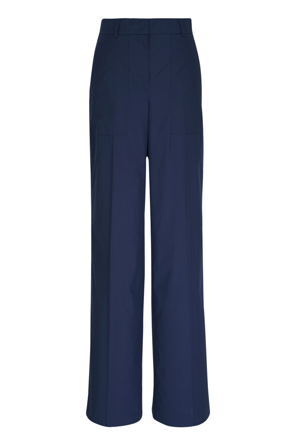 Akris - Melin Navy Blue Patch Pocket Pant