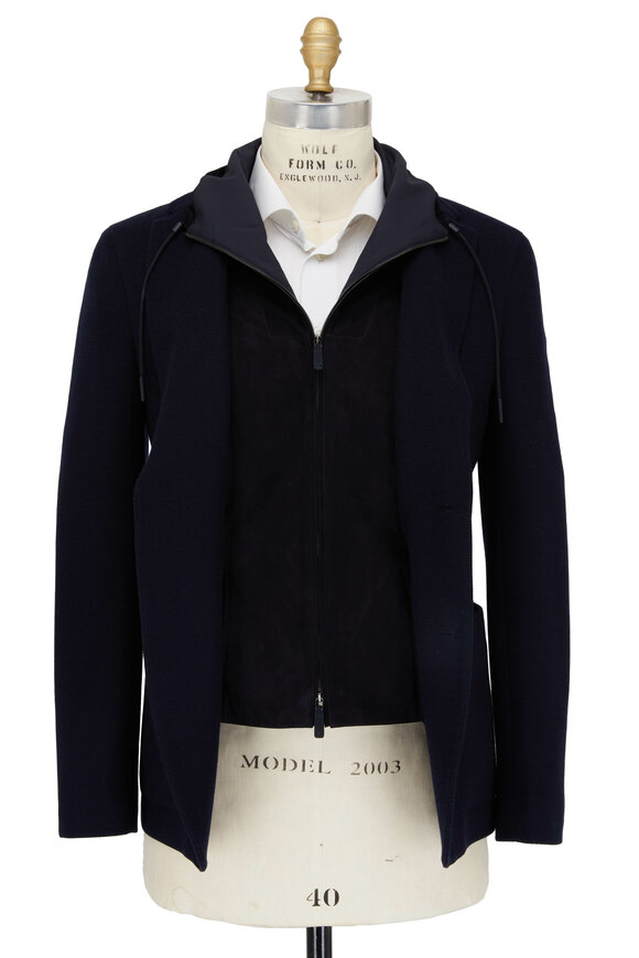 Zegna - Navy High Performance Jersey Dickey Jacket