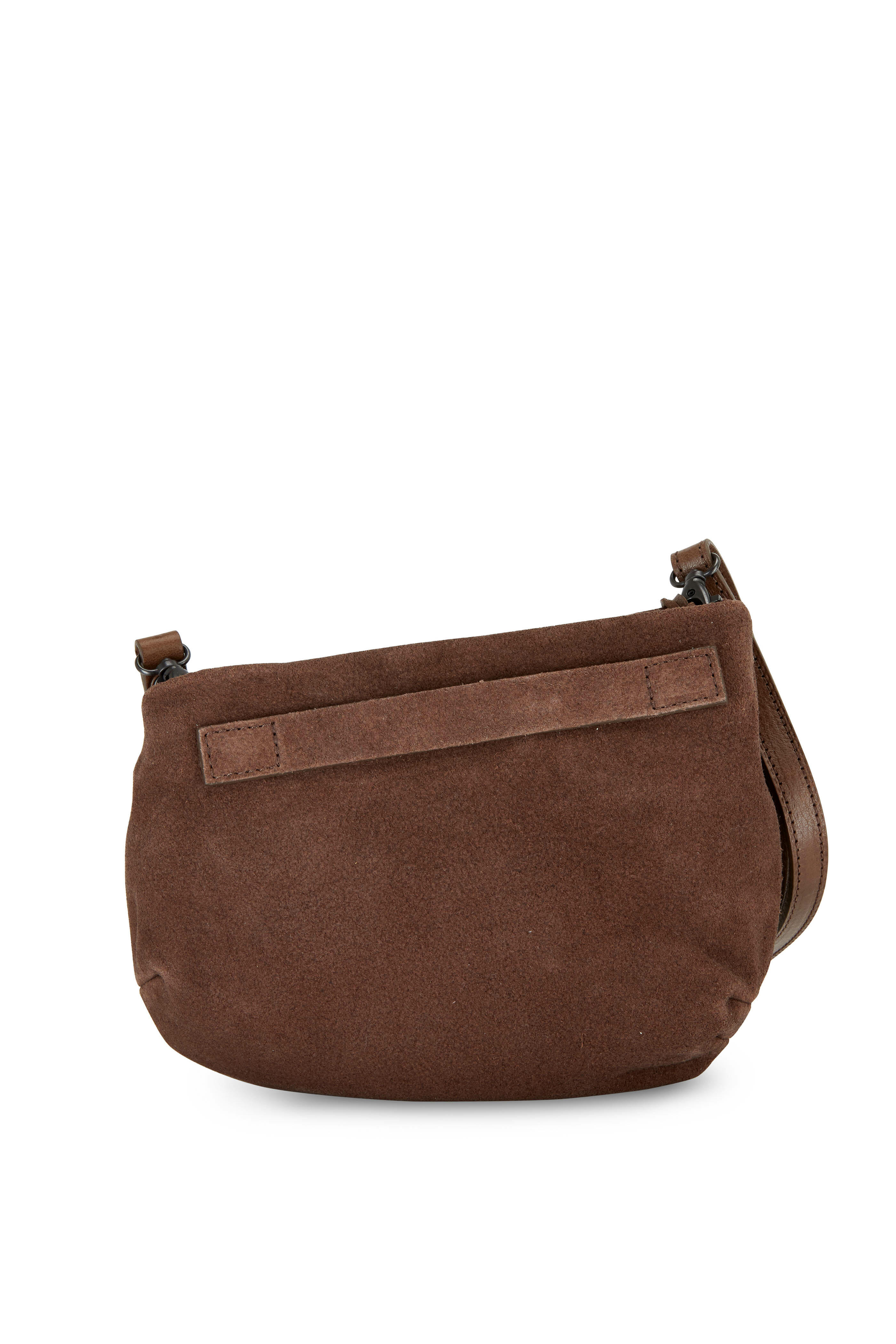 Marsell - Chocolate Suede Asymmetric Crossbody Bag