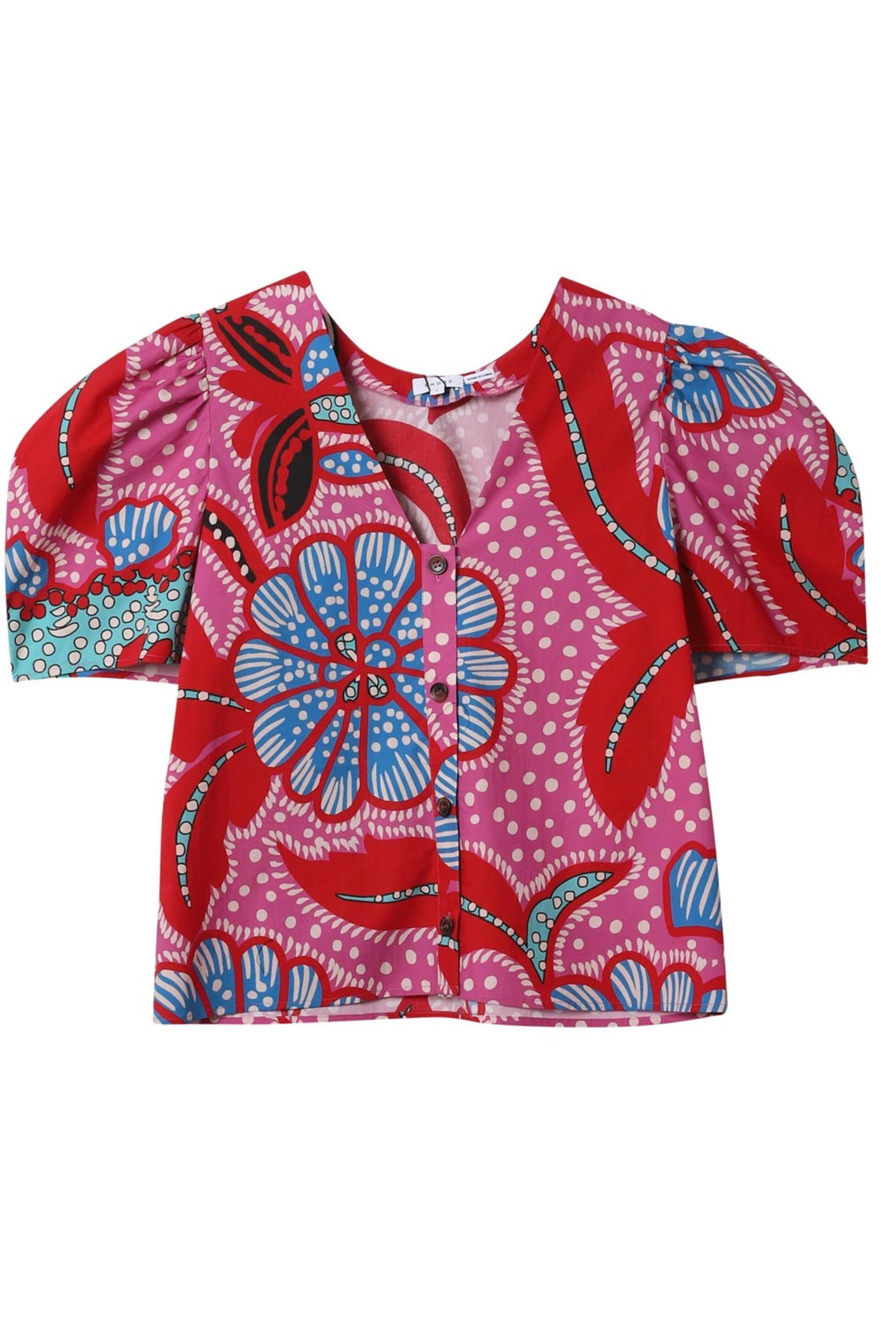 Rhode - Red Psychedelic Flower Nisha Top