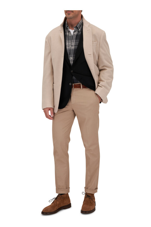 Brunello Cucinelli - Oat Cashmere Water-Resistant Jacket 