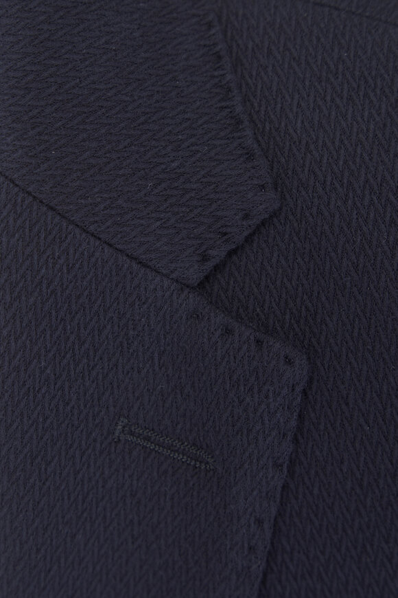 Maurizio Baldassari Navy Blue Travel Blazer - view 4