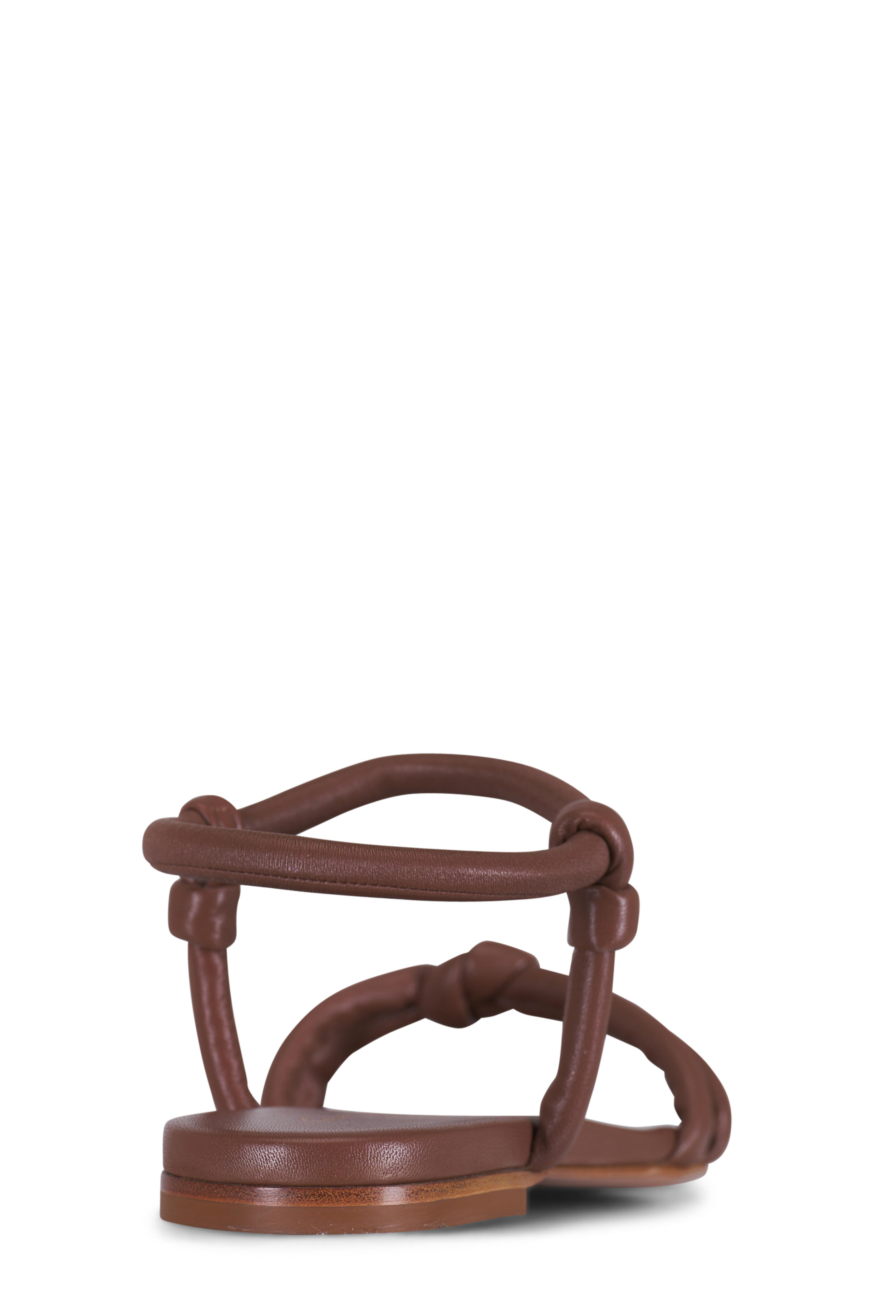 Gianvito Rossi - Juno 05 Brown Leather Sandal | Mitchell Stores