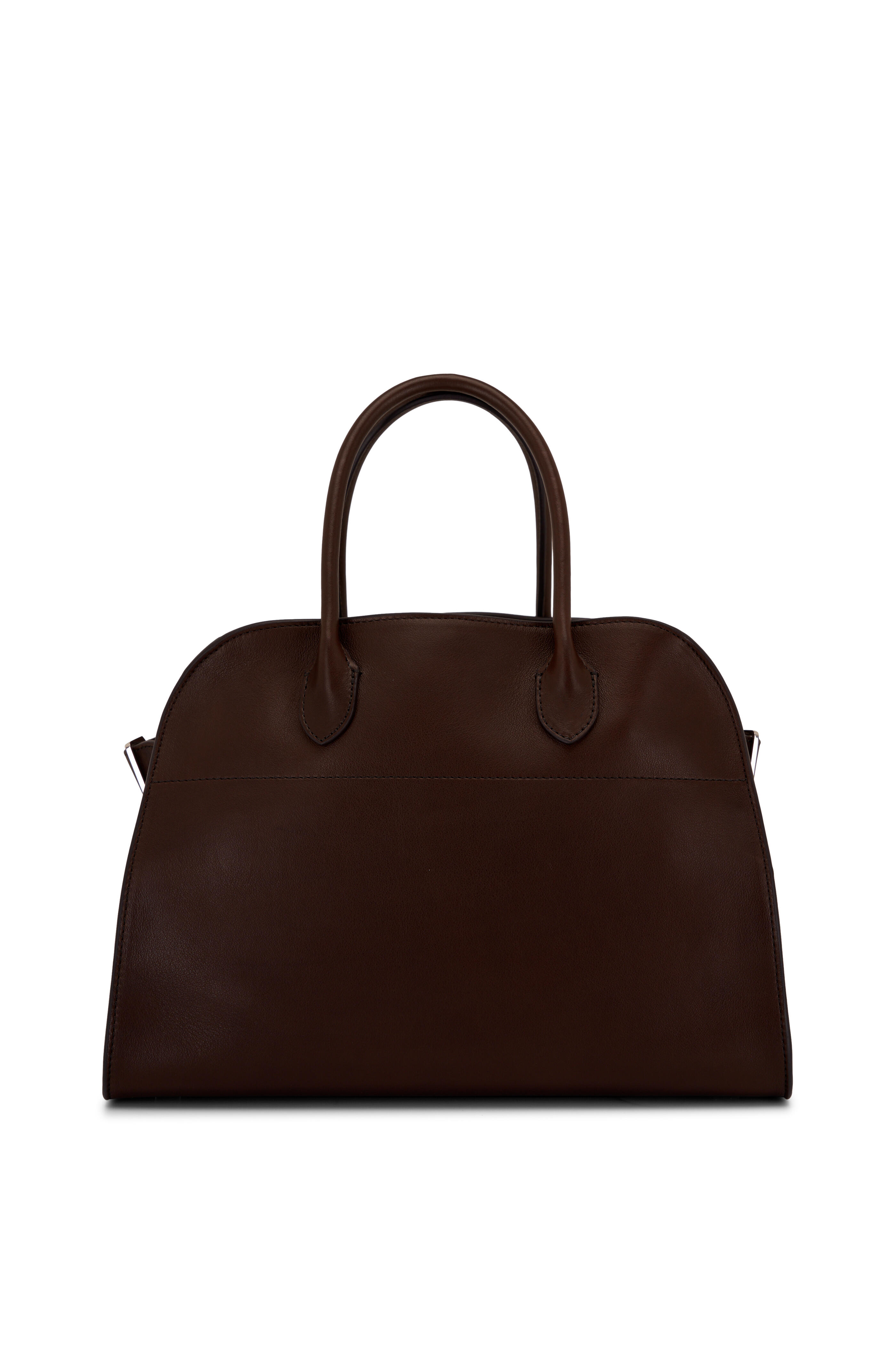 The Row Margaux 15 Leather Handbag in Brown