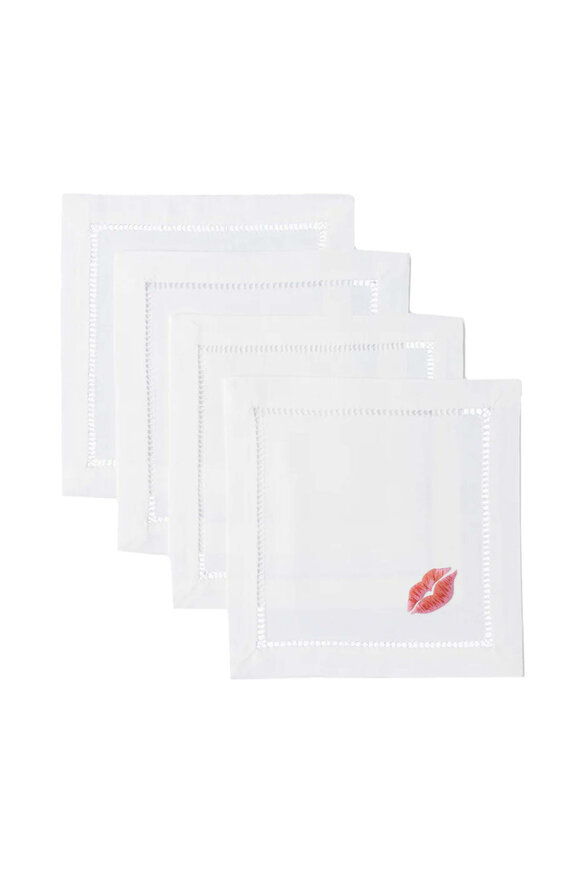 Henry Handwork Kiss Cocktail Napkin - Thumbnail 2