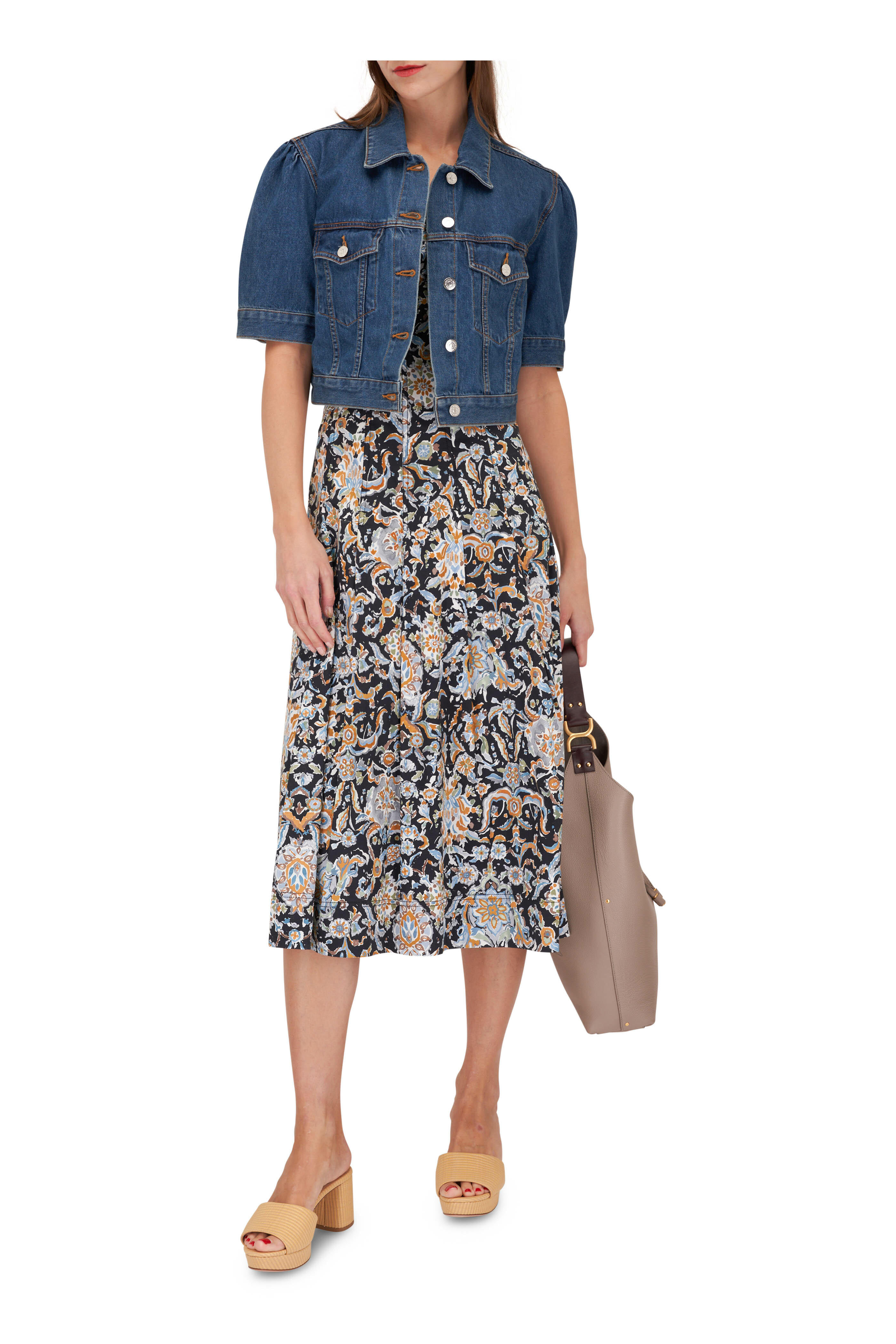 本格派ま！ Veronica Beard - Jolie Black Multi Paisley Print Dress シャツ/ブラウス(半袖/袖なし)