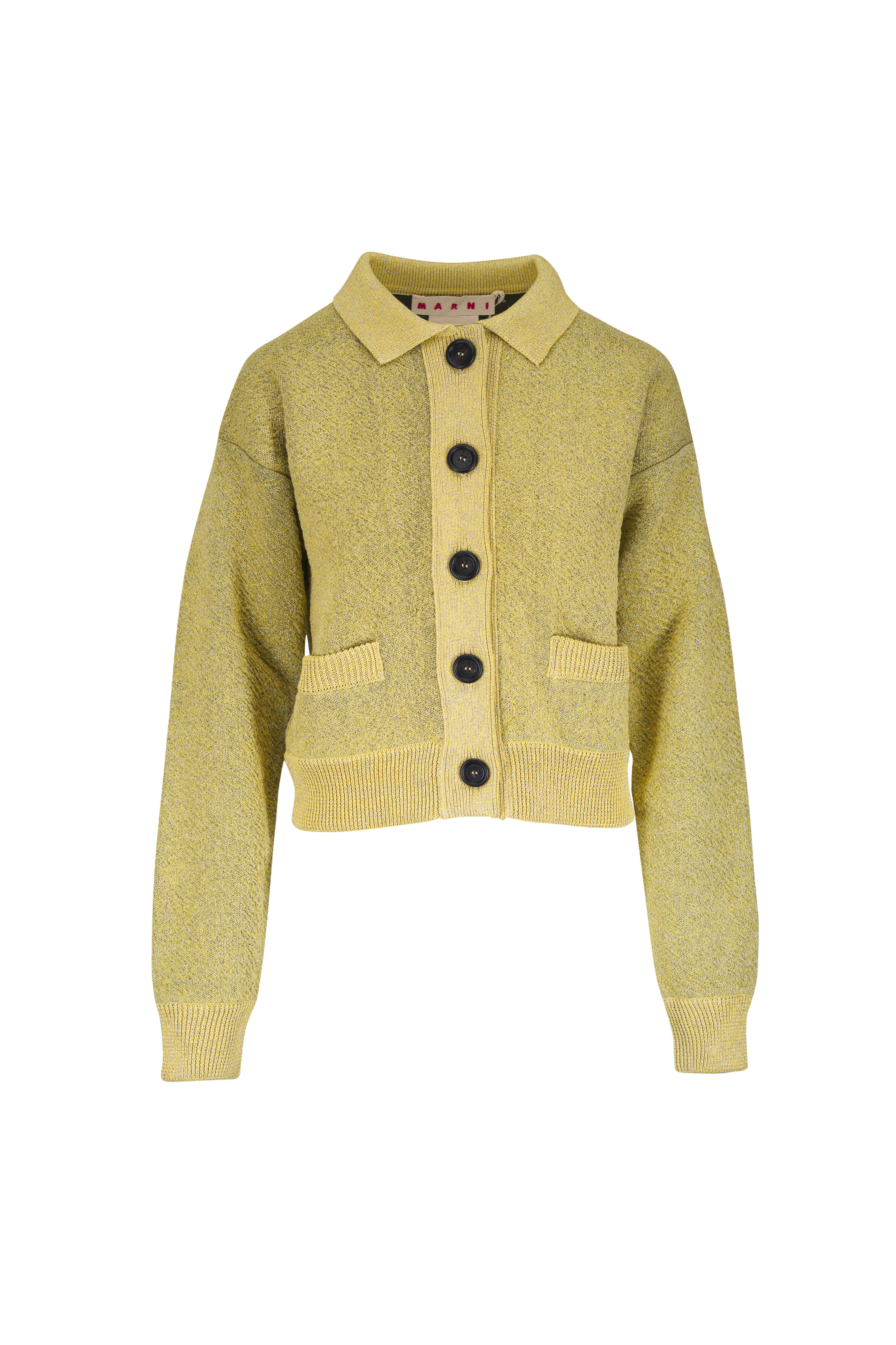 Marni - Double Faced Citrus Wool Cardigan - view 1