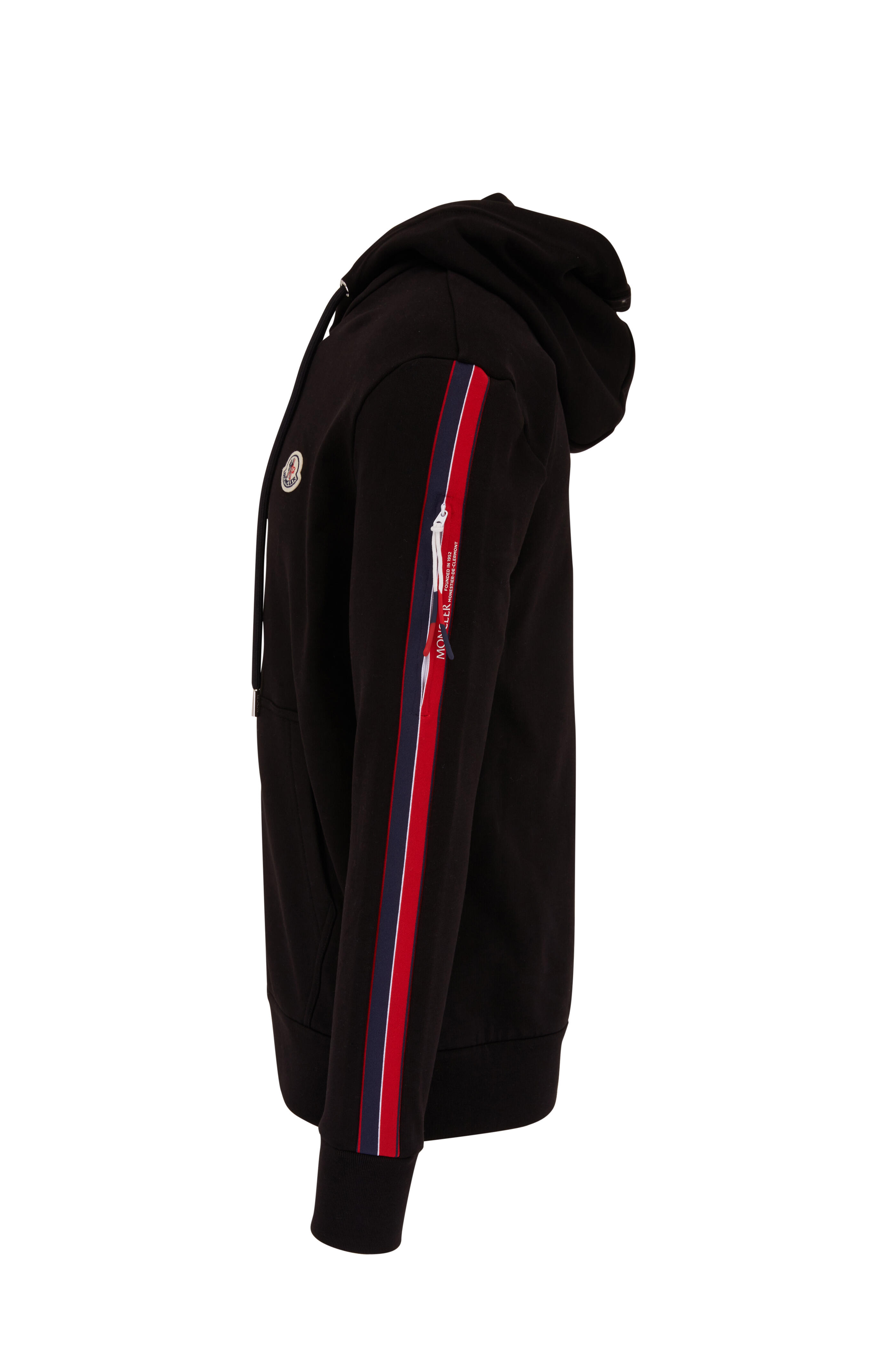 Moncler - Black Front Zip Hoodie | Mitchell Stores