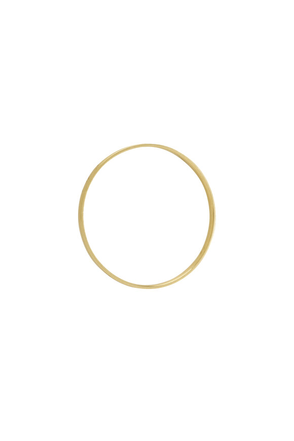 Caroline Ellen - Yellow Gold Flat Bangle