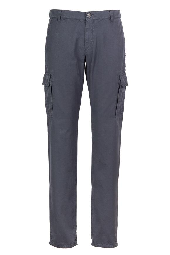 Brunello Cucinelli - Gray Slim Fit Cargo Pants 